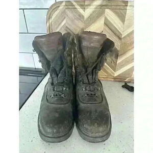 Wolverine Mens Leather/Camo Boots 8 M LaceUp 400‎ Grams Thinsulate Ultra Hunting